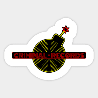 Criminal Records Sticker